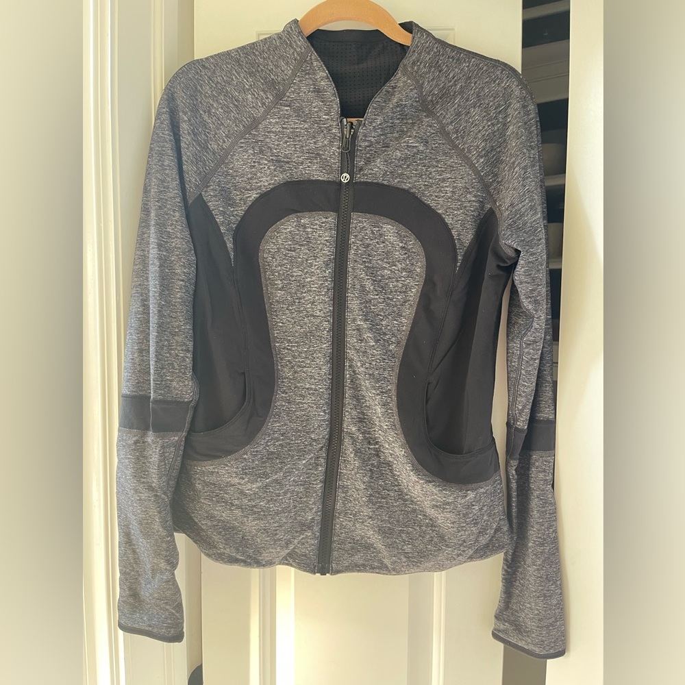 Lululemon x Soulcycle reversible find your bliss long sleeve zip-up
